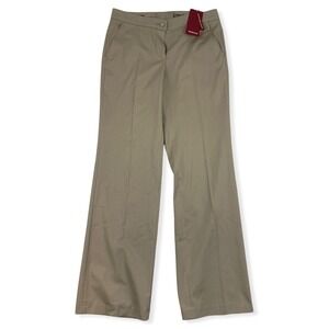 NWT Bianca Polished Pant Parigi Pebble Regular Fit Khaki Pants Size 38 US 8 $185